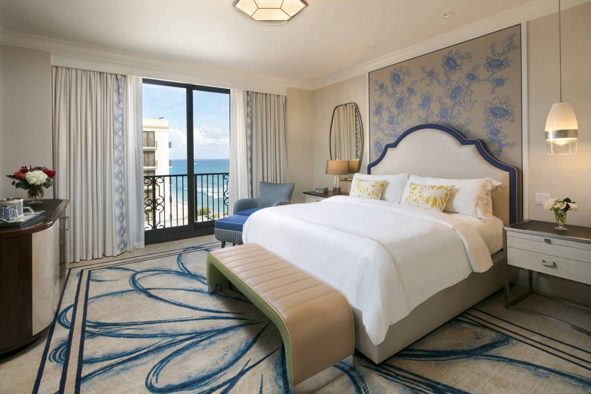 View into one of the Deluxe Suites at The Breakers Palm Beach hotel