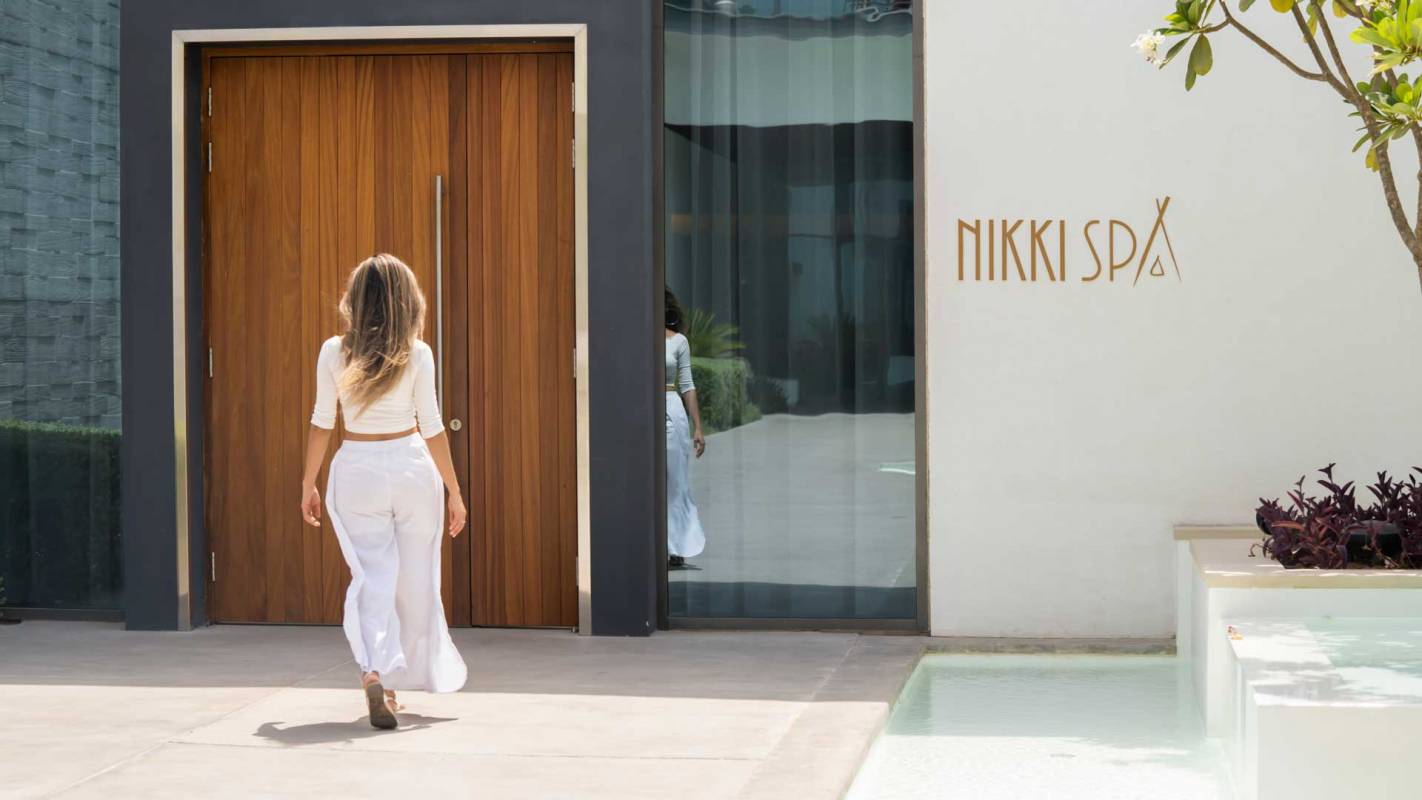 Nikki beach Resort Dubai Spa Entrance